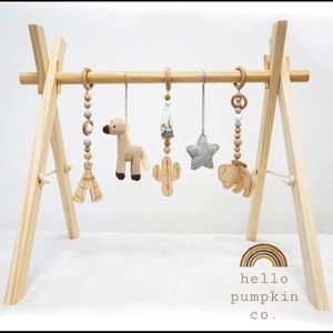 Organic Montessori Natural Baby Activity Gym